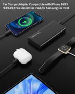 Retractable Car Charger, 4 in 1 Fast Charging Car Charger with USB-C & USB-A, Compatible with iPhone 17/16/15/14/13/12/11,Galaxy,Pixel, Car Accessories for Men Women Drivers - Image 4