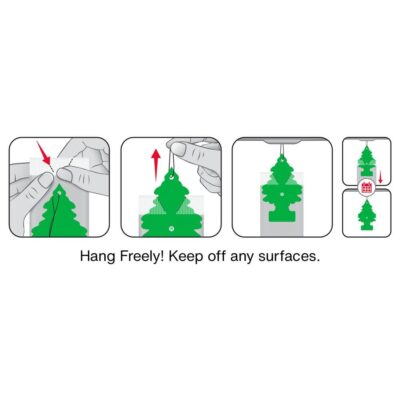 LITTLE TREES Car Air Freshener | Hanging Tree Provides Long Lasting Scent for Auto and Home | 24 Air Fresheners |Morning Fresh - Image 4