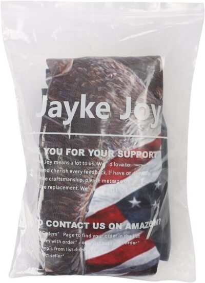 Spare Tire Cover, Wheel Cover with American Eagle USA Flag PVC Leather Waterproof Dust-Proof Universal Fit for Jeep Trailer RV SUV Camper Vehicle (15 Inch) - Image 7