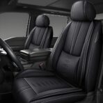 Car Seat Covers for Honda HR-V 2016-2026,Waterproof Nappa Leather Car Seat Cover,Soft Seat Cushion Covers with Airbag,Full Coverage Car Seat Covers Sets(Black,2PCS Only)