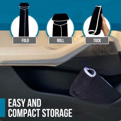 DryvaSeat - Premium Microfiber Towel Car Seat Cover - Waterproof & Sweatproof - Universal Fit, Machine Washable, Non-Slip - Seat Protector for Car, Truck, SUV, Van (Black, 1 Pack) - Image 6