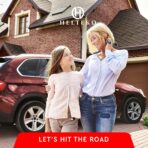 Helteko Backseat Car Organizer, Kick Mats Back Seat Protector with Touch Screen Tablet Holder, Organizer for Kids, Travel Accessories, Mat 9 Storage Pockets 2 Pack - Image 7