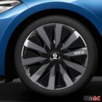 Sparco SPC1691BKGR 16-inch Lazio Wheel Covers Black/Grey - Image 2