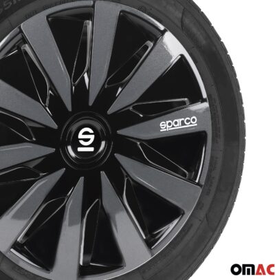 Sparco SPC1491BKGR Wheel Covers Lazio 14-inch Black/Grey - Image 6