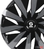 Sparco SPC1491BKGR Wheel Covers Lazio 14-inch Black/Grey - Image 7