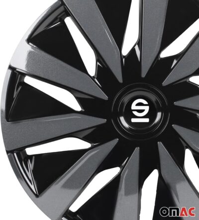 Sparco SPC1491BKGR Wheel Covers Lazio 14-inch Black/Grey - Image 7