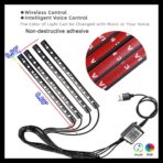 LED Car Lights with App Control, Car LED Strip Lights, Smart Interior Car Lights with DIY Mode and Music Mode, Under Dash Interior Lights for Car with Smart USB Port, Fit for Cars, Trucks, SUVs - Image 2