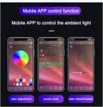 LED Car Lights with App Control, Car LED Strip Lights, Smart Interior Car Lights with DIY Mode and Music Mode, Under Dash Interior Lights for Car with Smart USB Port, Fit for Cars, Trucks, SUVs - Image 5