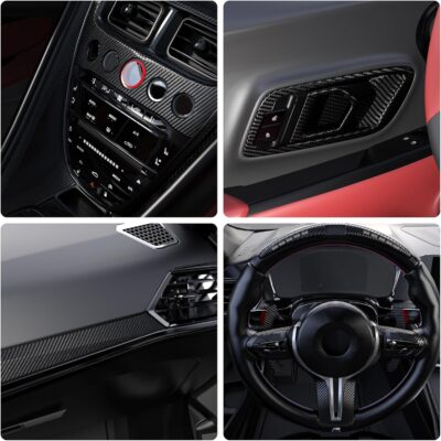 Arespark Carbon Fiber Wrap Black Vinyl Wrap, Cars Window Door Trim Universal Chrome Delete Vinyl Tape, Door Edge Guards Vehicle Protection Tape Auto Accessories with Free Tool Kit (3in x 30ft) - Image 4