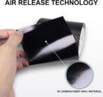 Arespark Carbon Fiber Wrap Black Vinyl Wrap, Cars Window Door Trim Universal Chrome Delete Vinyl Tape, Door Edge Guards Vehicle Protection Tape Auto Accessories with Free Tool Kit (3in x 30ft) - Image 6