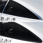 Arespark Carbon Fiber Wrap Black Vinyl Wrap, Cars Window Door Trim Universal Chrome Delete Vinyl Tape, Door Edge Guards Vehicle Protection Tape Auto Accessories with Free Tool Kit (3in x 30ft) - Image 7