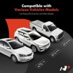 A-Premium Mud Flaps, 4 Pack Universal Splash Guards for Car Sedan Coupe, Black Front and Rear Upgraded Mud Guards Includes Mounting Hardware, Drilling Required - Image 4