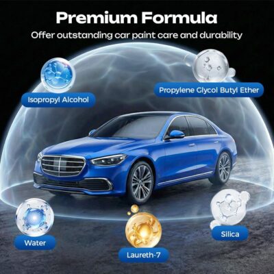 Quick Effect Car Coating Spray, Waterless Wash & Polish, Car Coating Spray for Shine & Protection, Quick Acting Paint Protection and Glass Cleaner (3pcs) - Image 4