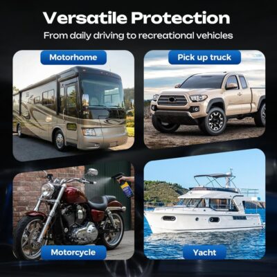 Quick Effect Car Coating Spray, Waterless Wash & Polish, Car Coating Spray for Shine & Protection, Quick Acting Paint Protection and Glass Cleaner (3pcs) - Image 5