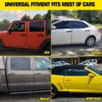 Winunite 16.4ft (5m) Car Door Edge Guards Black – Rubber, No Glue, U-Shaped, Built-in Metal Clips, Fits Most Vehicles, Fade-Resistant, Scratch- and Chip-Resistant – Reduces Dings in Parking Lots - Image 2