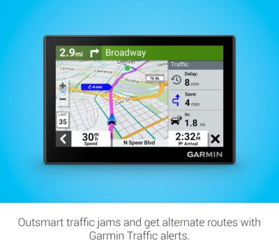 Garmin Drive™ 53 GPS Navigator, High-Resolution Touchscreen, Simple On-Screen Menus and Easy-to-See Maps, Driver Alerts (Renewed) - Image 3