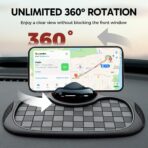Mobile Phone Bracket Anti-Slip Mat, Multifunction Car Dashboard Mat with Temporary Parking Number, Large Universal Fit Anti-Slip Mat for Phones, Sunglasses and Keys Gadget (Set) - Image 6