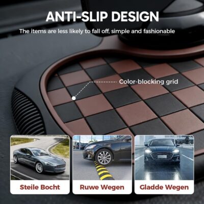 Mobile Phone Bracket Anti-Slip Mat, Multifunction Car Dashboard Mat with Temporary Parking Number, Large Universal Fit Anti-Slip Mat for Phones, Sunglasses and Keys Gadget (Set) - Image 5