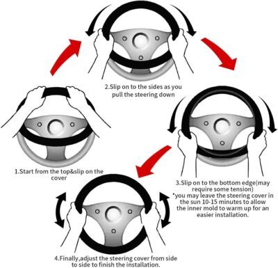 Starry Night Steering Wheel Cover, Non Slip Durable Auto Car Accessories Universal 15 Inch - Image 7