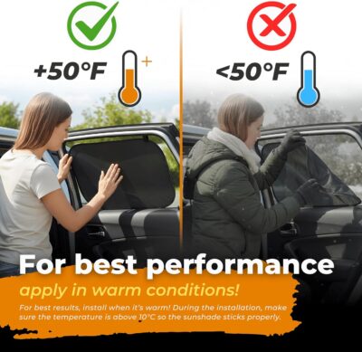 Car Window Shade for Baby with Certified UV-Protection 2 Pack - 20"x12" - Image 9