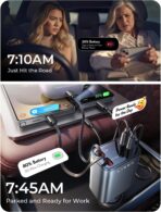 LISEN Retractable Car Charger 4 in 1 for Cars, 69W Retractable USB C Car Charger with 31.5in Cable, Fast Charging for iPhone 17 16 15 14 13 12 Pro Max Plus, Compact Cars Accessories for Daily Driving - Image 5