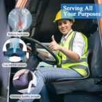 Ergonomic Seat Cushion with Adjustable Strap, Memory Foam Office Chair Seat Cushion with L-Shaped Design, Car Seat Cushion Fits for Truck Driver Semi Truck, Gaming Chair, Desk, Light&Dark Gray - Image 6