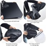 300T Thickened Automotive Glass Sunshade and Comes with Storage Bag,Keep Car Interior Cool,Universal Windshield Sun Shade Fit for Cars,Trucks,SUVs (L: 57.08 * 31.5 inch) - Image 6