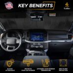 EcoNour Accordion Foldable Windshield Sun Shade | Premium Reflective Sun Visor for SUVs & Pickups Windshields | UV & Heat Reflective Sunshade with Durable Dual-Layer Design | Large (58 x 28) - Image 5