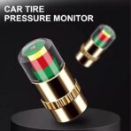 Tire Pressure Monitoring Valve, 2026 New 2.4Bar 36 PSI Pressure Monitor Valve Stem Caps, Easy to Read Sensor Indicator with 3 Color Eye Alert for Most Car Truck SUV (Silver, 4 Pcs) - Image 5