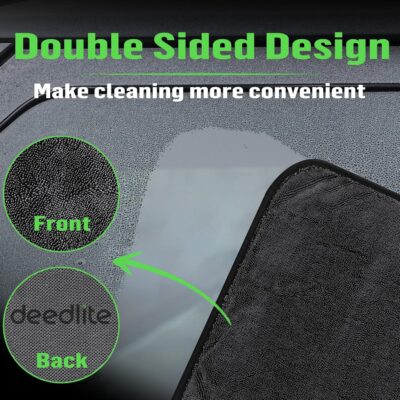 Bath Wipes Shower Cleaning Cloths, Premium Car Drying Towel | Ultra Absorbent Twisted-Loop Design| Microfiber Towel for Car, Shower Cabin, Household - Image 5