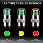 Tire Pressure Monitoring Valve, 2026 New 2.4Bar 36 PSI Pressure Monitor Valve Stem Caps, Easy to Read Sensor Indicator with 3 Color Eye Alert for Most Car Truck SUV (Gold, 8 Pcs) - Image 2