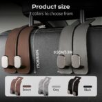 2026 Car Headrest Storage Hooks - Universal Backseat Hanger Organizer for Handbags & Grocery Bags (1, Black) - Image 7