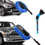 YeewayVeh Car Duster Kit, 3 Pack Car Detailing Brush Set with Extendable Microfiber Dust Brush & Scratch Free Car Dash Duster & Soft Car Interior Brush for Vehicles Motorcycle and Home Cleaning Tools