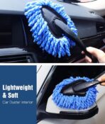 YeewayVeh Car Duster Kit, 3 Pack Car Detailing Brush Set with Extendable Microfiber Dust Brush & Scratch Free Car Dash Duster & Soft Car Interior Brush for Vehicles Motorcycle and Home Cleaning Tools - Image 3