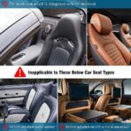 Tsumbay Car Backseat Organizer with Tablet Holder,9 Storage Pockets Foldable Table Tray Seat Back Protectors Kick Mats -PU Leather 1Pck - Image 5