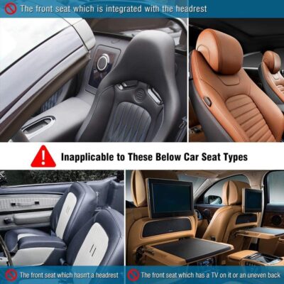 Tsumbay Car Backseat Organizer with Tablet Holder,9 Storage Pockets Foldable Table Tray Seat Back Protectors Kick Mats -PU Leather 1Pck - Image 5