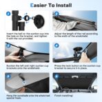 2026 Retractable Windshield Sun Shade Automatic Car Sunshade for Windshield, UV & Heat Protection, Keep Cool and Protect Interior, Adjustable Universal Fit for Car Trucks SUVs (Not for Large Trucks) - Image 7