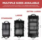 TRUNKCRATEPRO Trunk Organizer For Car, Suv, Truck | Premium Adjustable Multi Compartments Collapsible Car Trunk Organizer With Securing Straps & Non-Slip Bottom (Large Size, Black) - Image 6