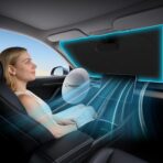 Magnelex Car Windshield Sunshade – Double-Layer Design for 2X Heat Blocking, Blocks UV Rays, Foldable Sun Shade for Cars, Trucks & SUVs, Keeps Interior Cooler, Medium (59 x 31 in) - Image 8