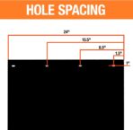 Buyers Products RC24PPB Black Polymer Mud Flaps, 24x24 Inch, Super Durable, Cold Weather Resistant, Impact Resistant Splash Guards for Trucks, Semi Trucks & Trailers, Mud Flaps are NOT Rubber, 2 Pack - Image 3