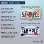 Speedy Pros Funny License Plate Frame Custom Personalized Text Zinc Cute Car Accessories License Plate Holder Black 2 Holes Set of 2 - Image 3