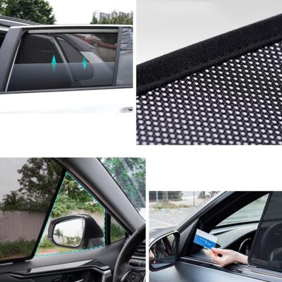 Car Sun Shade Side Window Shade for Mazda CX-5 KE 2012-2016 Baby UV Protection Magnetic Curtain Sunshade Auto Accessories Foldable(Rear+Triangular Window 4pcs) - Image 6