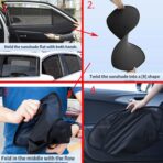 Car Sun Shade Side Window Shade for Mazda CX-5 KE 2012-2016 Baby UV Protection Magnetic Curtain Sunshade Auto Accessories Foldable(Rear+Triangular Window 4pcs) - Image 8