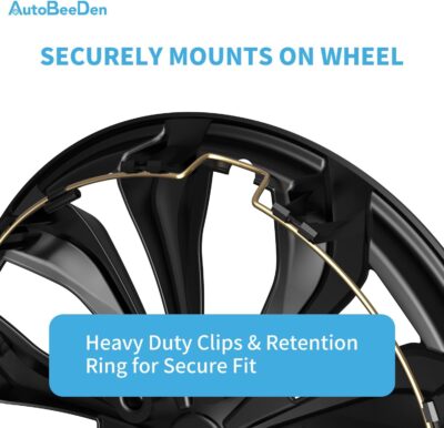 4-Pack Universal Hubcaps Replacement R15 15 inch, Steel Wheel Rim Cover for Most Cars Trucks Sedans SUV, 15" 15 in Wheel Covers Hub Caps (Gray Color) - Image 7