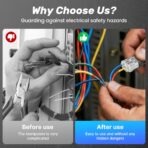 Double Wire Plug in Connector with Locking Buckle, Flame Retardant Locking Wire Quick Connectors, Suitable for Emergency Repairs, Home and Automotive Wiring, Easy to Use (50PCS) - Image 7