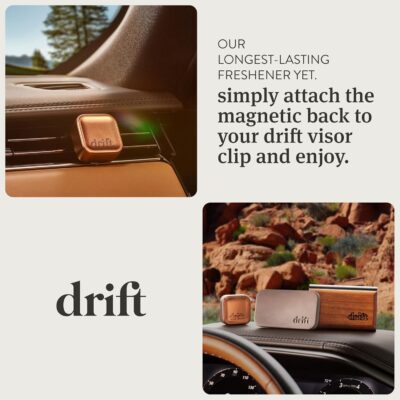 Drift Metal Vent Clip Starter Kit - Car Air Freshener - Scent Diffuser for Car - Metal Odor Eliminator - Pine - Image 4