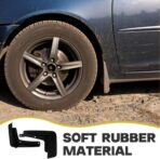 Car Mud Flaps and Mudguard Kit for 2021 Golf Edition, Soft Rubber Front and Rear Splash Guards, Universal Tire Protector Exterior Accessories for Cars - Image 8