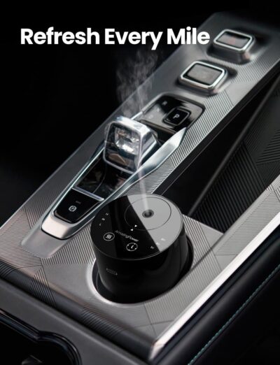 Waterless Essential Oil Diffuser, Portable Aromatherapy Diffuser with 20mL Capacity, Battery Operated Mini Scent Diffuser,3 Mist Levels & Timers, Leak-Free, for Home, Car, Office (Black) - Image 7