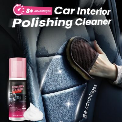 Polishing Cleaner Car Interior, 2026 Upgrade Car Interior Cleaner Spray, All Purpose Car Interior Detailer Cleaner for Dashboards, Seats, Leather, Plastic (3PCS) - Image 2