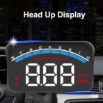 Car Head Up Projector High Definition OBD HUD Windshield Projector Overspeed Security Alarm for Vehicles Complying with OBDII Standards - Image 3